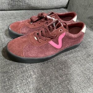 Vans Sport Low Maroon Suede Shoes Unisex Men’s 7 Women’s 8.5 NEW
